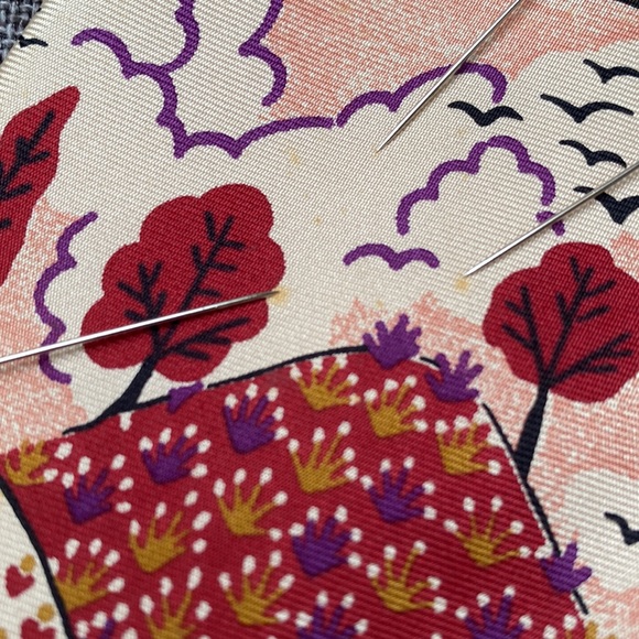 Vintage Ted Lapidus Andes Mountain Peru Chullo Landscape Silk Tie Wine Plum - Picture 13 of 13